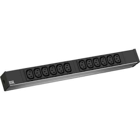 BACHMANN 19" 1HE 12xIEC Verriegelung Strom 2,0m CEE7/7, 333.616 (1/2)