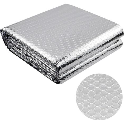 Isolant Thermique, Film à Bulles Épais en Aluminium, 60 cm x 5 m Feuille Réfléchissante Double Face en Aluminisé (1/4)