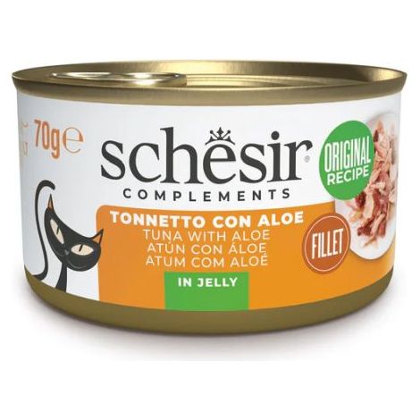 Schesir Gatto Jelly Lattina 70gr Tonnetto con Aloe