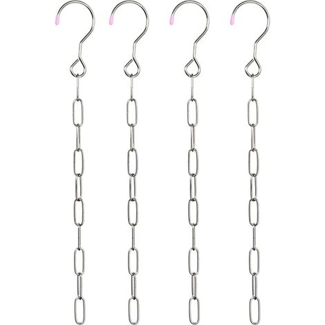 [Lot de 4] Cintres de rangement en acier inoxydable, rangement à dix anneaux, gain de place 9 fois supérieur, rangement pour garde-robe de chambre, adapté aux dortoirs universitaires (1/5)