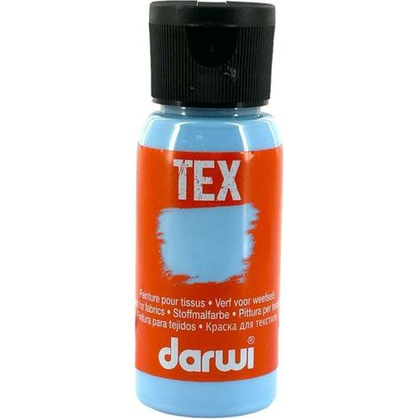 Peinture pour textile - DARWI - DA0100050214 - Bleu - Résistante au lavage - Prête à l'emploi