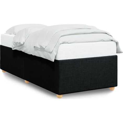 Maison Exclusive - Bettgestell ohne Matratze Schwarz 80x200 cm St (1/5)