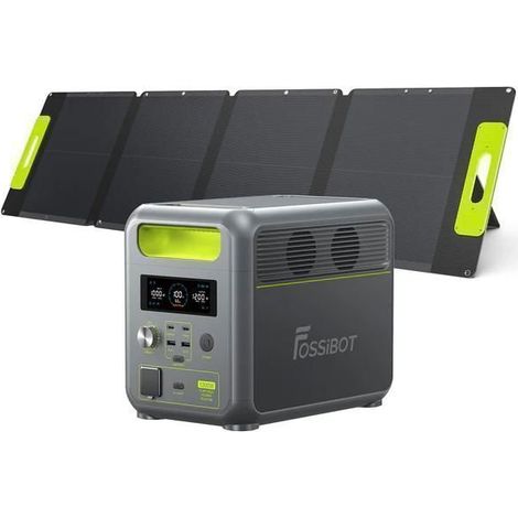 Centrale électrique portable 1200W 1024Wh – Panneau solaire 110W – Étanche IP67 – Recharge rapide en 49 minutes – 7 ports de sortie