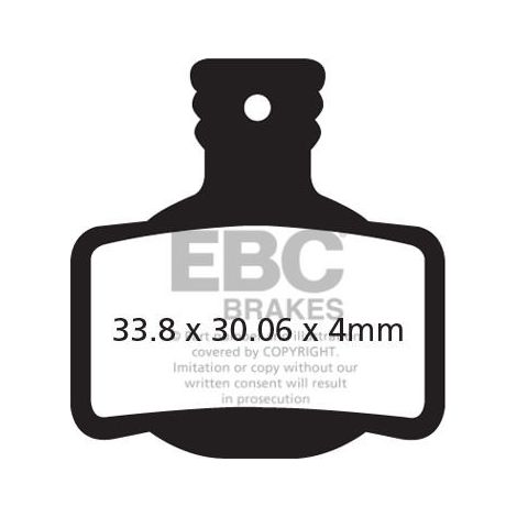 CFA619 - EBC Bremsbeläge für Fahrräder (organisch)