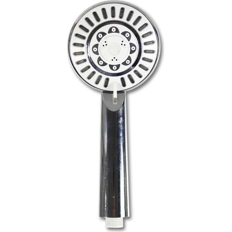 Soffione per doccia con getto regolabile doccetta da vasca per bagno con filtro anticalcare telefono multigetto bianco (1/2)