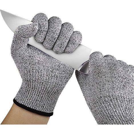 Gants Anti-coupure - Protection Niveau 5 EN388 - Pour Découpage Cuisine Bois Huîtres Citrouille - Taille XL (1/5)