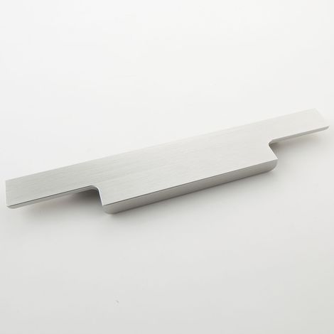 Griffleiste Möbelgriff Akina Länge 210 mm, Aluminium Edelstahl-Effekt (1/2)