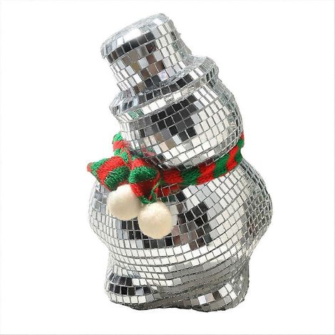 Reflektierende Retro-Weihnachtsdiscokugel, menschenförmige Dekoration (1/5)