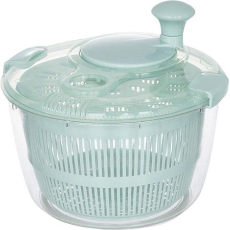 Essoreuse à laitue grand format 5L, laveuse-sécheuse à laitue verte, rangement compact, utilisation facile, poussez la laitue