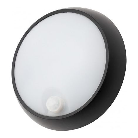 Litecraft Grato Wall Light LED Outdoor Bulkhead With PIR Motion Sensor - Black (1/5)