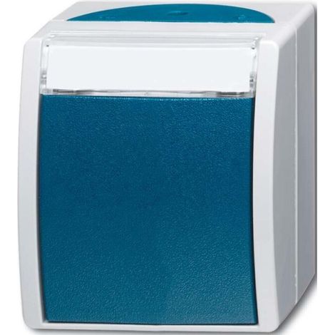 Busch-Jaeger Wechselschalter AP, m.Namensschild 2601/6 WN-53 (1/4)