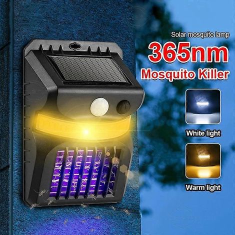 Solar muggenverdelgende wandlamp met verbeterde muggenwerende functie, intelligente bewegingssensor voor buiten, tuin of erf (1/5)