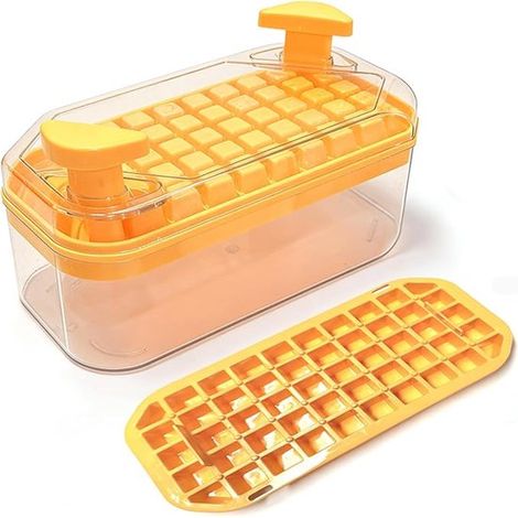Eiswürfelformen mit einfacher Entnahme – 100 Stück – 2-lagig – inklusive Aufbewahrungsschale – BPA-frei – gefriergeeignet (1/5)