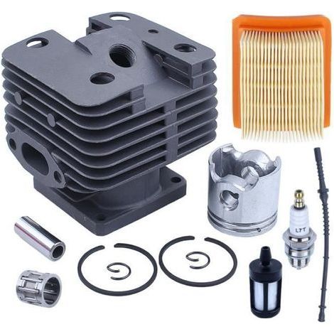 35-mm-Zylinderkolben für Stihl FS120, FS200 und FS250 mit Ersatzteilen, inklusive Nadellager und Kraftstoffleitung (1/5)