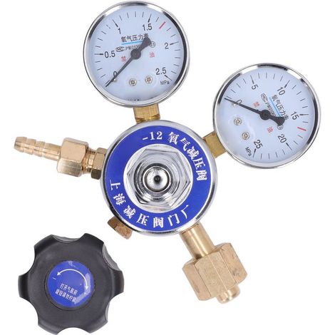 Sauerstoffregler-Manometer 2,5 MPa Stahlgasflasche Labor wissenschaftliche Forschung (1/5)