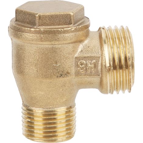 Clapet anti-retour en laiton silencieux 1/2 3/8 M10 sans huile pour compresseur d'air pièces pompe (1/5)