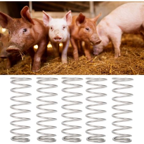 100 Zubehörteile für Tränken für Schweine, Düsenfeder für die Geflügelfütterung (1/5)