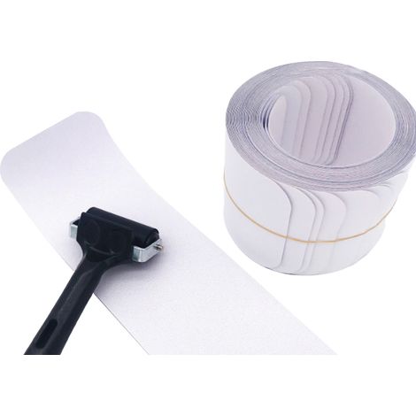 15 bandes adhésives antidérapantes transparentes avec rouleau pour escaliers, invisibles et adhérentes, pour la sécurité intérieure et extérieure des enfants, des personnes âgées et des animaux domest (1/5)
