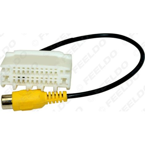 Backup video input cable and backup camera cable compatible with original Jeep Wrangler, Compass and Grand Cherokee models (1/5)