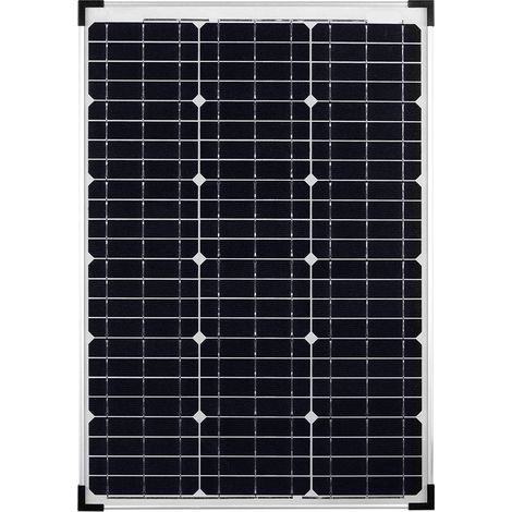 TEMPO DI SALDI Pannello Solare Fotovoltaico Monocristallino Da 50W 21V Con Pinze A Morsa