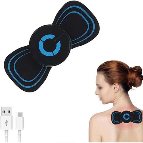 Estimulador/masajeador muscular eléctrico inalámbrico recargable - Negro (1/5)