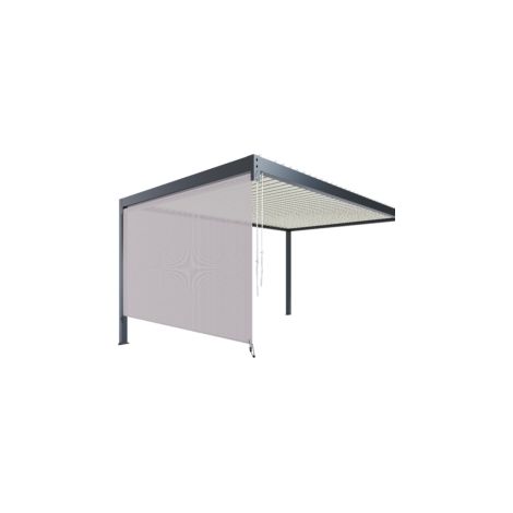 Store Latéral Non Guidé Anthracite 3m50 Pour Pergola S et SV ORIAL Bioclimatique Adossée France (1/5)
