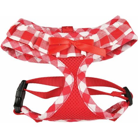Harnais Air Mesh Vichy Rouge Taille : S - Harnais Air Mesh Vichy Rouge Taille : S