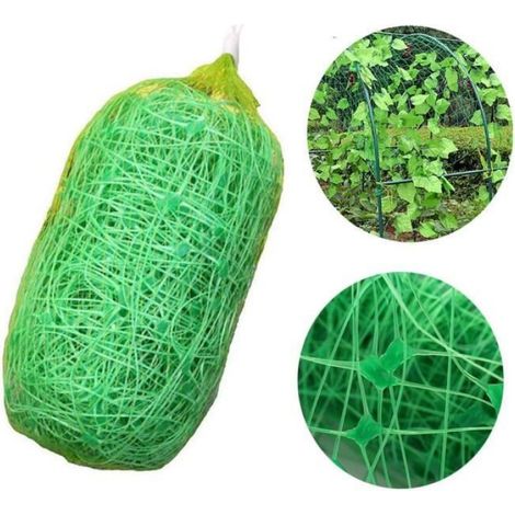 Treillis Pour Plantes - Filet En Polyéthylène 1.67 X 5 M - Pour Haricots Tomates Concombres Et Vignes - Vert (1/4)