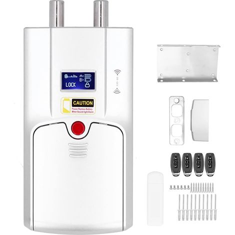 Serrure de Porte Intelligente Bluetooth Touch, Serrure électronique à Télécommande sans Clé avec 4 Télécommandes (alliage de Zinc) (1/5)