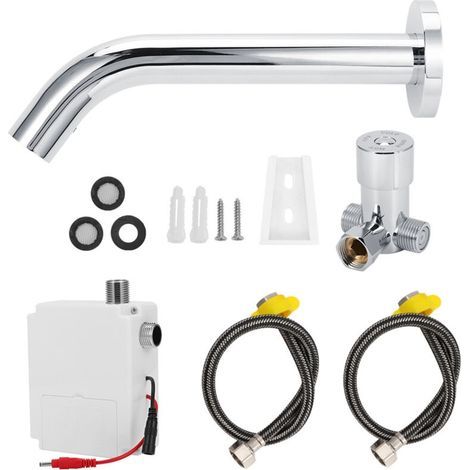 G1 / 2 pouces de paroi en acier inoxydable infrarouge Capteur d'eau robinet d'eau chaude et froide (1/5)