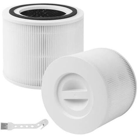 filtres HEPA pour Levoit Core 300 / Core 300S / Core 300-RF, filtres HEPA H13 3 en 1 à charbon actif, filtrent 99,97 % des allergènes de poussière et de pollen, conviennent aux person (1/5)