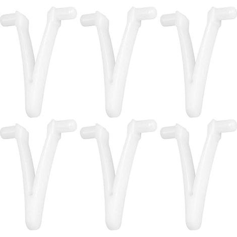 6pcs Swimming Pool Supply Butterfly v Clip for Swimming Pool Spa Brush Leaf Rake Leaf Skimmer Vacuum Head for Pool Cleaning