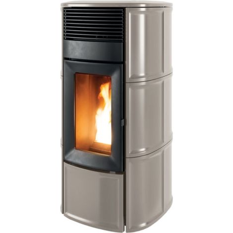 Stufa a Pellet ad Aria 10 Kw MCZ SUITE Air 10 M3 Rivestimento Ceramica - Matt Black