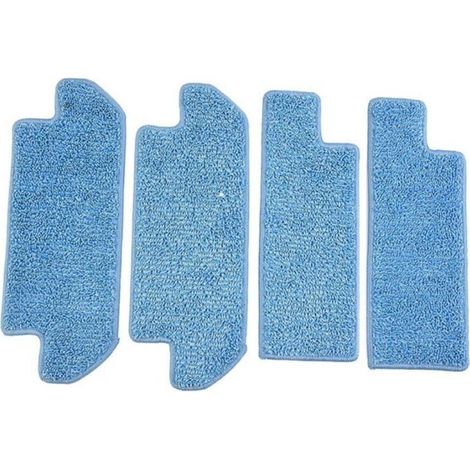 Juego de 2 accesorios de paño para fregona compatible con aspiradoras robot (1/4)