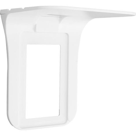 Étagère murale pour prise électrique, design en ABS avec trous, support simple pour chargeur de téléphone (1/5)