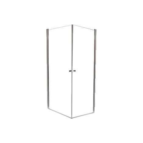 ONDEE - Mamparas de baño FRISCO - Mamparas de baños angulares 90x194,5cm - Acabados cromados - Vidrio templado Transparante (1/5)