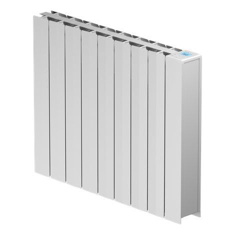 Intuis – Radiateur à inertie électrique horizontal 1500W – Corps en aluminium – Programmation hebdomadaire – Modes confort et éco - M142115