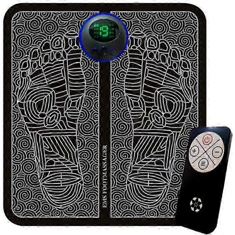 Appareil de massage des pieds pour soulager la neuropathie, 8 modes et 19 niveaux de massage corporel complet avec télécommande et câble USB (1/5)