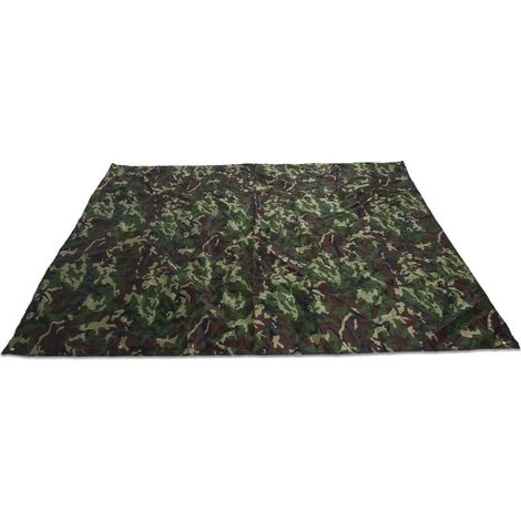 Bâche de Tente, Camouflage Extérieur Portable Léger Tapis de Pluie Abri Auvent Hamac Pique-Nique Randonnée Plage (1/5)