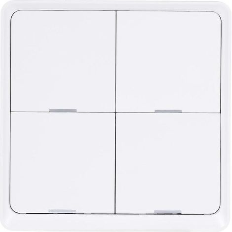 RSH-Zigbee-SC04 Zigbee Szenenschalter mit Fernbedienung, 2,4 GHz, Smart-Home-Schalter mit 12 Szenen, 4-fach, Bluetooth (1/5)