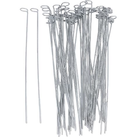 Lot de 60 piquets métalliques stables et faciles à insérer pour guirlandes lumineuses de Noël C7 et C9. (1/5)