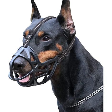 Filiyano-Muselière panier respirante pour grands chiens, taille : L (1/5)