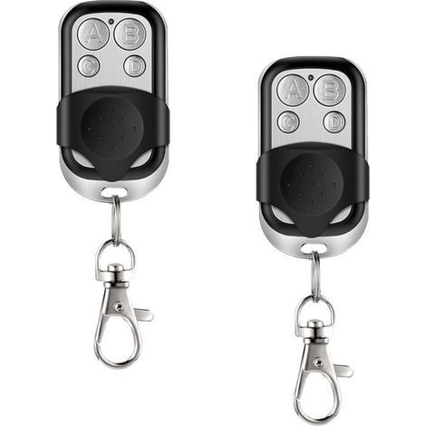 (Noir)Télécommandes de garage pour porte de garage / alarme de porte 433 MHz argent - OEM - 4 canaux sans fil (1/4)
