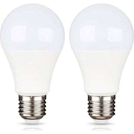 E27 9W 12V LED Blanc Froid 6500K pour Camping, équivalent Halogène 75W, Ampoule LED AC DC 12 Volt 24 Volt E27 pour Pannneau Solaire/Garage/Jardin, non-dimmable, lot de 2 [Classe énergétique A+] (1/4)