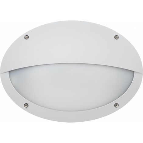 Aplique TEIA Hor. Hood IP66 E27 23W Blanco