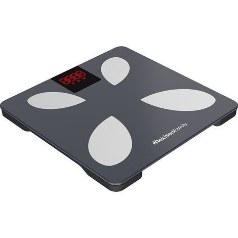 Melchioni Piuma Bilancia Pesapersone Elettronica Grigio Bianco Display LCD