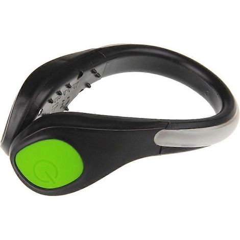 Lot de 2 lampes LED à clipser sur les chaussures - Équipement de sécurité pour la course nocturne - Lampe utile pour les coureurs, les joggeurs, les cyclistes et les marcheurs (lumière bleue + verte) (1/4)