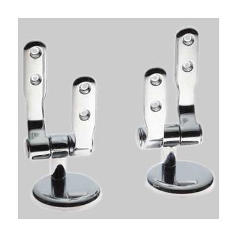 COPPIA CERNIERE UNIVERSALE  Cromata     MADE IN ITALY