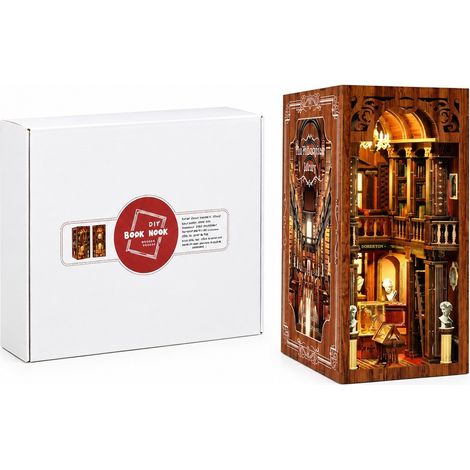 Kit de maquette de maison 3D à monter soi-même, serre-livres en bois, décoration de bibliothèque créative à assembler à la main, Philosophie Classiques (1/5)