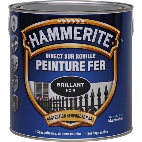 Lackierte weiße Farbe 2,5 Liter - Hammerite